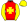 Red Yellow Maltese Cross Sleeves & Cap