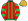 Green Red Stripes Red Hooped Sleeves Gold Cap