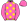 Hot Pink Fluorescent Yellow Stars