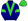 Navy Blue Lime Green With White Outline Vee & Armbands Lime Green Cap