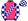 Pink Dark Blue & White Checked Sash Sleeves & Cap