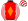 Red Orange Diamond White & Red Striped Sleeves & Cap