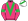 Pink Green Vee & Chevron Armbands White Cap Green & Yellow Stripe