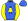 Royal Blue Green Stickman Logo Yellow Bell & Ivy Leaf Sleeves