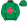 Emerald Green Pink Maltese Cross