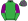Green & Purple Halves Halves Sleeves Checked Cap