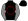 Black Red Crown Inside Circle Grey Sleeves Black Cap