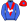 Royal Blue Red Vee White Rooster Red Cap Royal Blue Star White Pom Pom