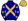 Dark Blue Gold Crossed Sashes Stars Sleeves Gold Cap