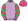 Lilac Green & Pink Hooped Sleeves & Pink Cap