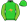 Lime Green Gold Flying Kangaroo Striped Sleeves