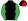 Black & Red Quarters Green Sleeves Black & Red Quartered Cap