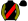 Black Red Sash Yellow Striped Sleeves