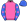 Hot Pink Royal Blue & Hot Pink Stars Sleeves Royal Blue Cap