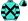 Turquoise Black Crossed Sashes Hooped Sleeves & Quartered Cap