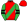 Red Green Sash Green Sleeves Black Double Armbands