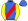 Royal Blue Red Sash Yellow Sleeves