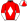 Red White Diamond White & Red Halved Sleeves Quartered Cap