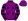 Purple Four Black Diamonds Diamonds On Sleeves & Pom Pom
