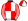 Red White Quarters Striped Sleeves Quartered Cap