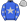Royal Blue Silver Star Stars Sleeves Silver Cap