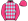 Pink Light Blue Diamonds