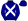 Dark Blue White Crossed Sashes
