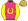 Pink Yellow Horseshoe & Sleeves Gold Cap