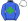 Royal Blue Green Maltese Cross White Cap
