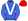 Royal Blue White V Red Cap