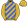 Gold Royal Blue Diagonal Stripes Gold Cap