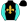 Black Old Gold Fleur De Lys Turquoise Sleeves Old Gold Pom Pom