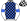 White Royal Blue & Black Checked Thirds Armbands White & Black Checked Cap Royal Blue Peak