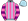 Light Blue Hot Pink & Purple Stripes Hooped Sleeves Light Blue Cap
