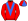 Red Royal Blue Vee Quartered Cap