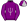 Purple Silver Trident Seams Sleeves Quartered Cap