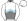 White Grey Halves Light Blue Chevron