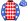 Red & White Diamonds Royal Blue With White Stars Sleeves & Cap