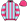 Pink Light Blue Stripes Hooped Sleeves