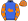 Royal Blue Orange Abstract Horse & Jockey Orange With Royal Blue Stars Sleeves & Cap