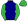 Navy Blue Green Sleeves & Cap