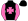 Black Hot Pink Maltese Cross & Sleeves