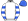 White Royal Blue Hooped Sleeves & Cap