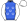 Royal Blue White Horseshoes Sleeves & Cap