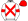 White Red Crossed Sashes Armbands & Cap