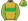 Gold Green Band Striped Sleeves Quartered Cap