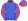 Royal Blue Pink Seams Pink Sleeves Blue Spots Pink Collar & Cuffs Pink Cap Blue Stripe