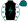 Black Teal Lightning Bolt White Sleeves Teal Stars Teal Cap Black Stars