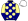 Navy Blue Pale Yellow Spots Halved Sleeves White Cap
