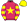 Cerise Yellow Star & Hooped Sleeves Yellow Cap